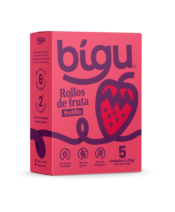 Rollos de Fresa Caja 5 unds