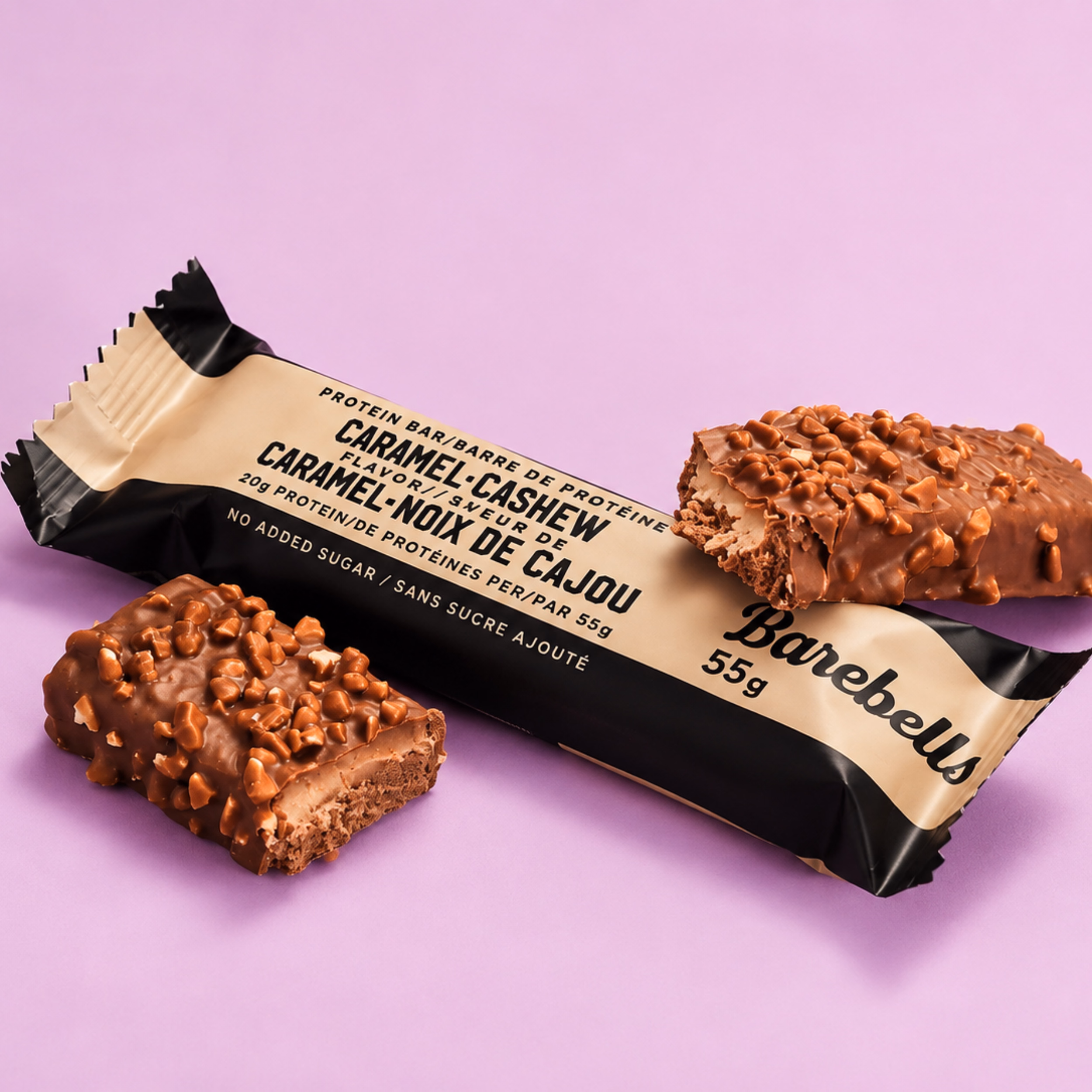 Barra de proteína Barebells Caramel – Cashew (Caja 12 unds) - Imagen 3