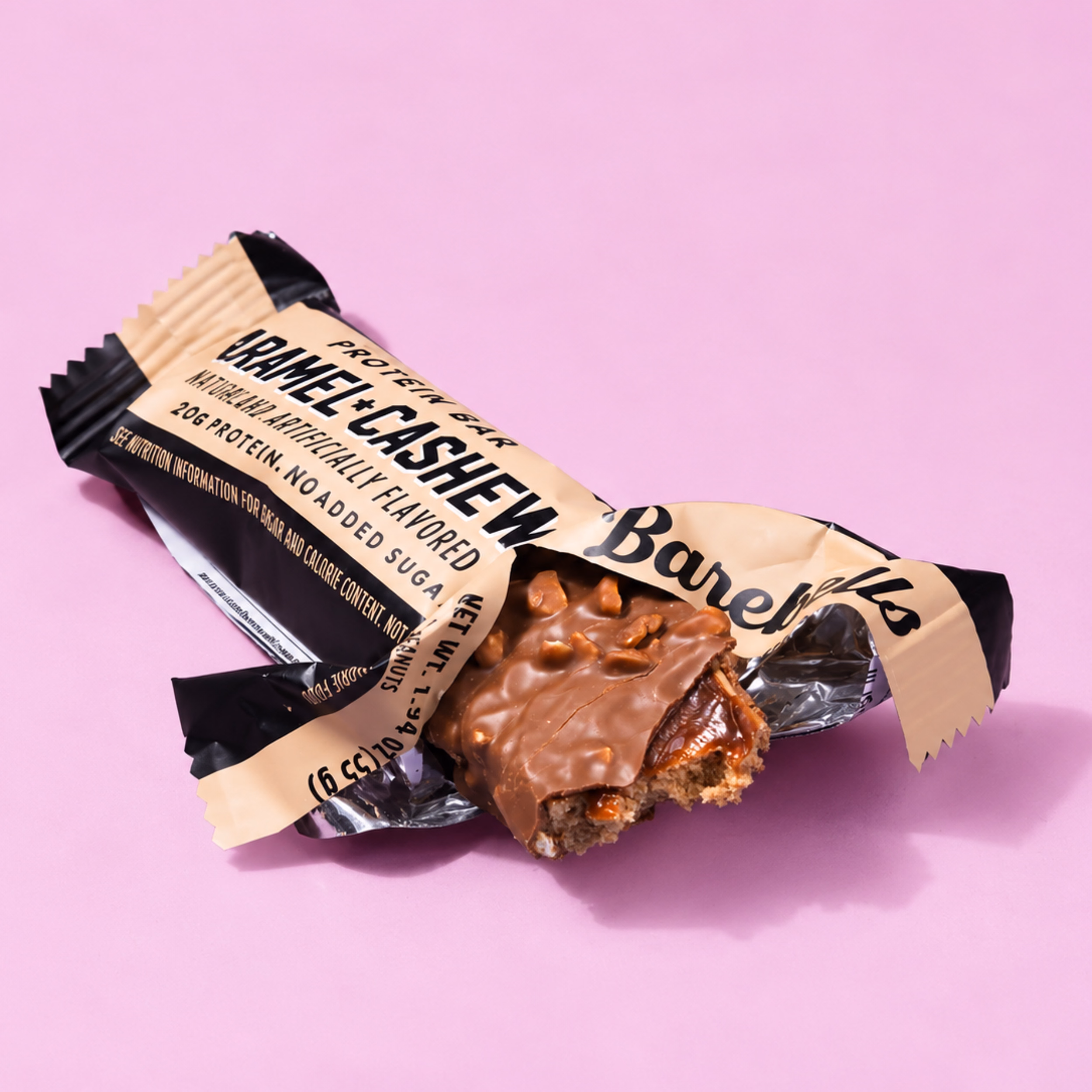 Barra de proteína Barebells Caramel – Cashew (Caja 12 unds) - Imagen 6