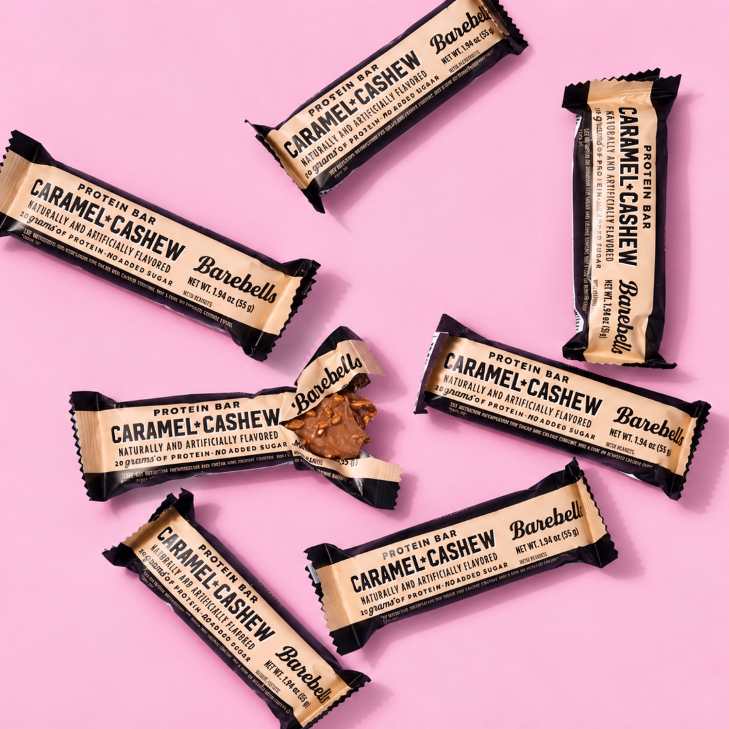 Barra de proteína Barebells Caramel – Cashew (Caja 12 unds) - Imagen 5
