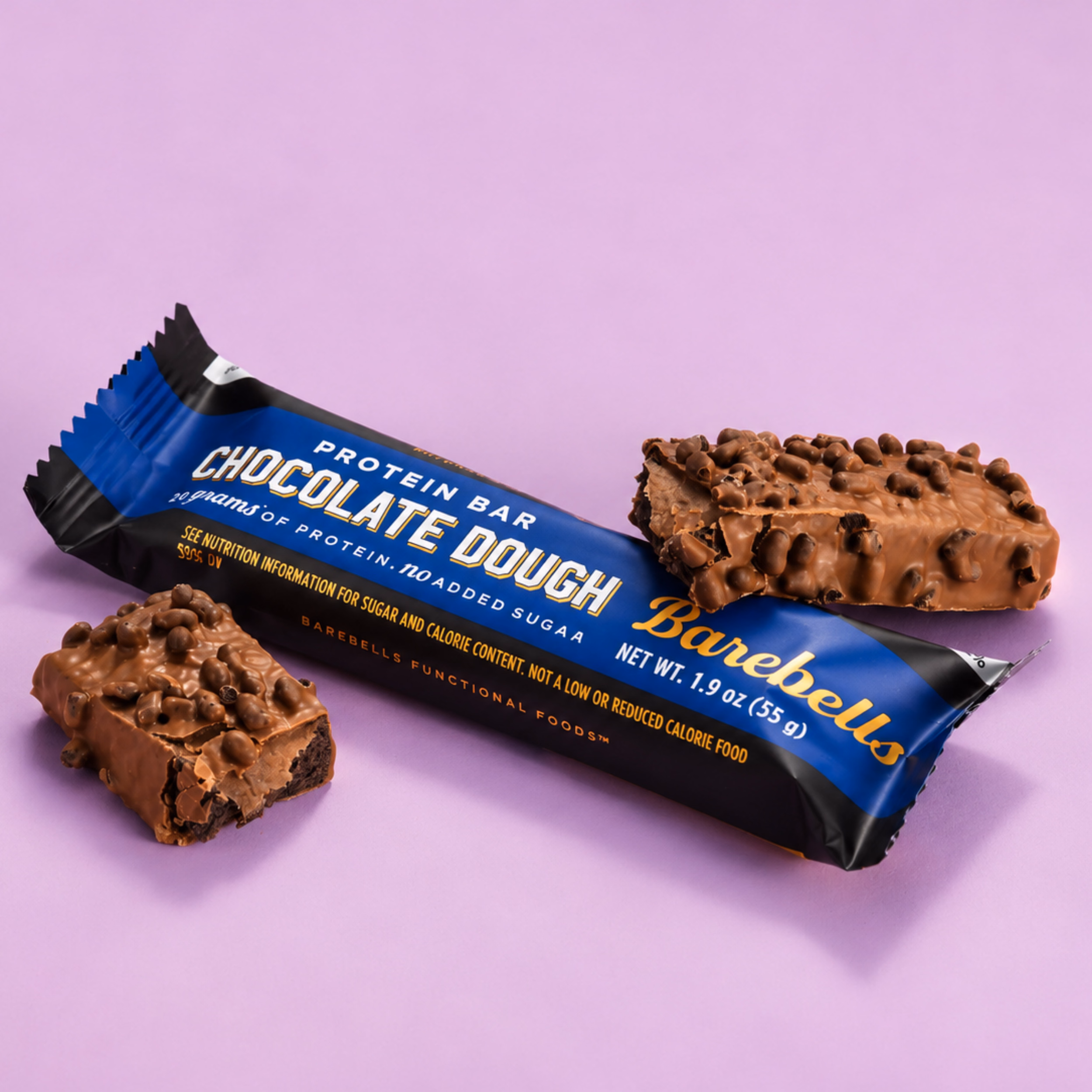 Barra de proteína Barebells Chocolate – Dough (Caja 12 unds) - Imagen 3