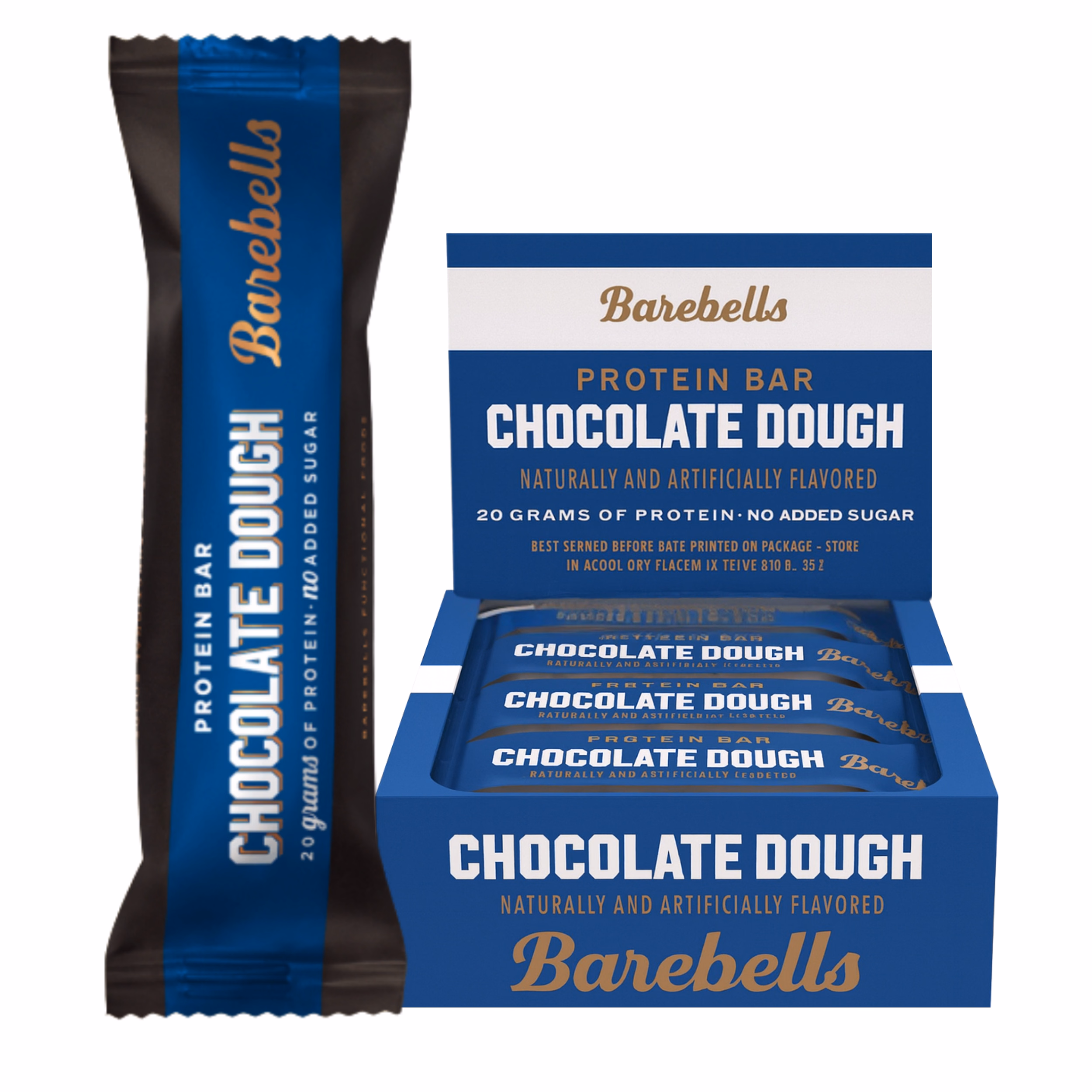 Barra de proteína Barebells Chocolate – Dough (Caja 12 unds) - Imagen 2